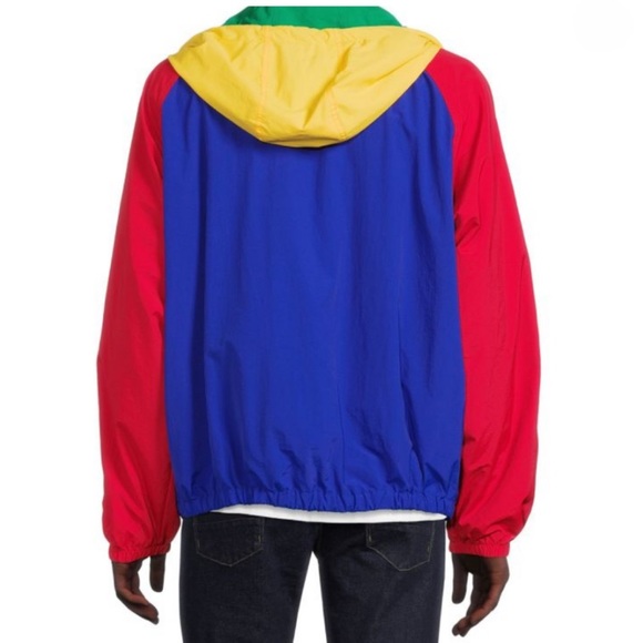NWT POLO SPORT Ralph Lauren Colorblock Hooded Windbreaker Jacket size L - Picture 5 of 16